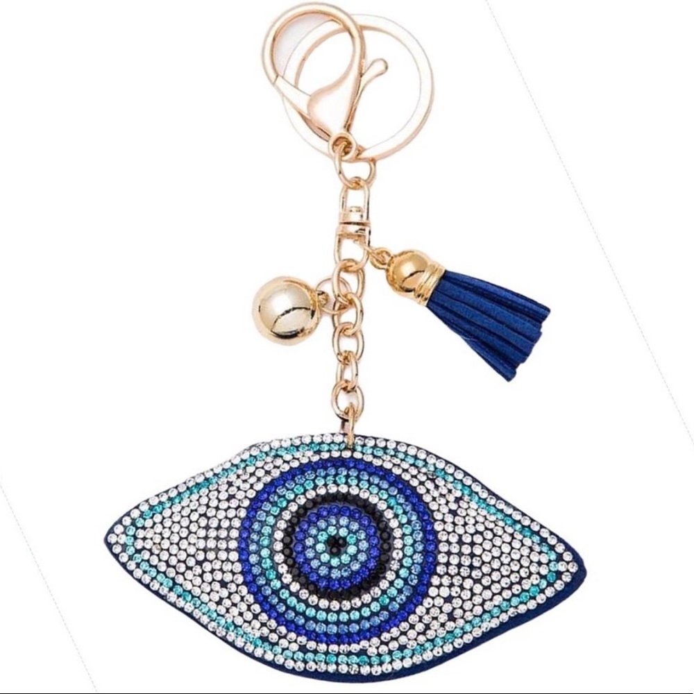 Evil eye protection keychain